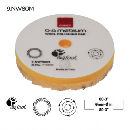 D-A Medium Wool Polishing Pad - Rupès